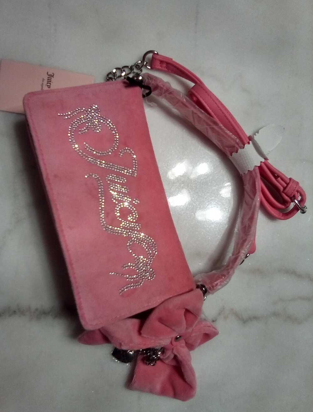 Juicy Couture Pink Velour Wallet purse